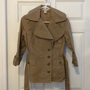 Light Brown Cotton Jacket Banana Republic